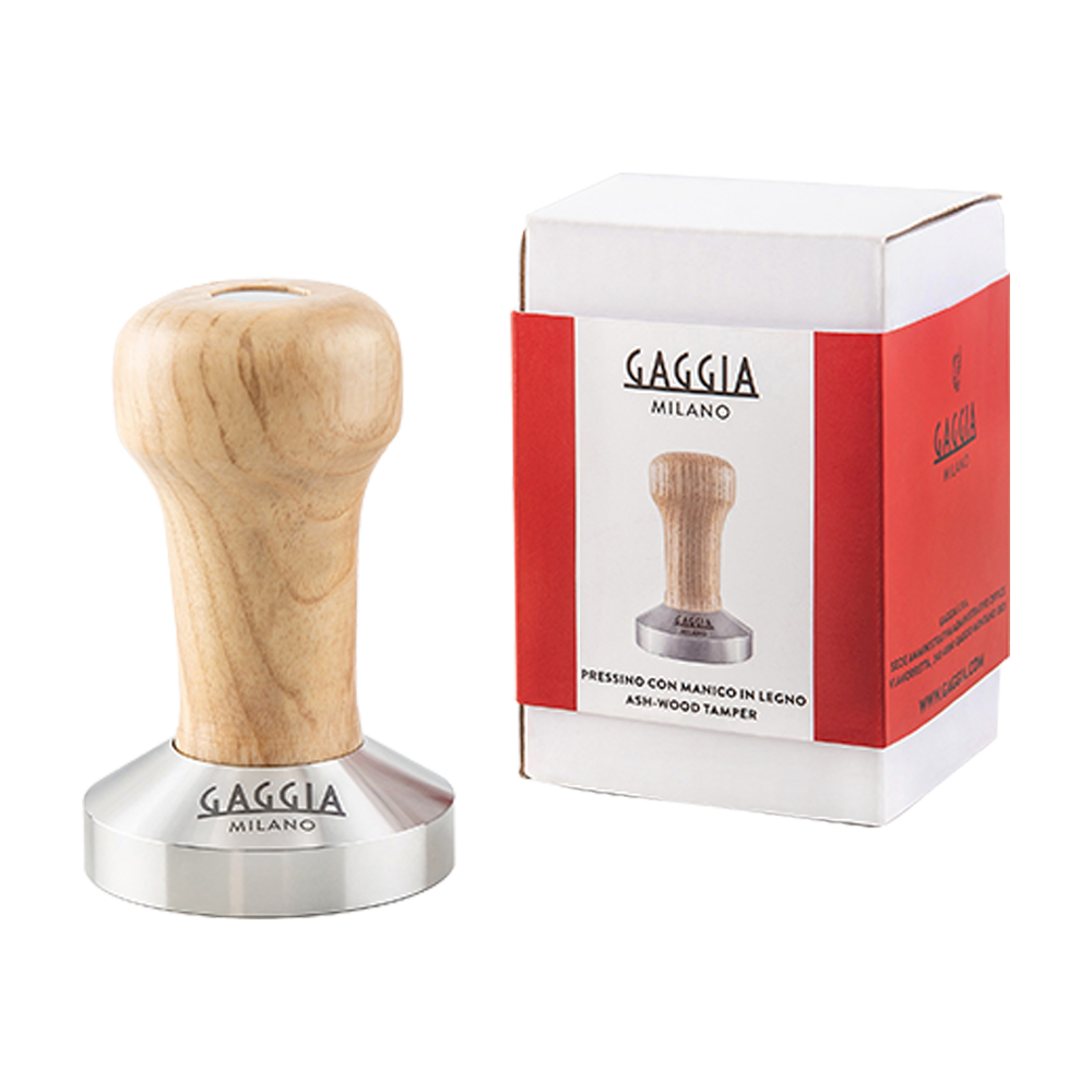 Tamper con mango de madera